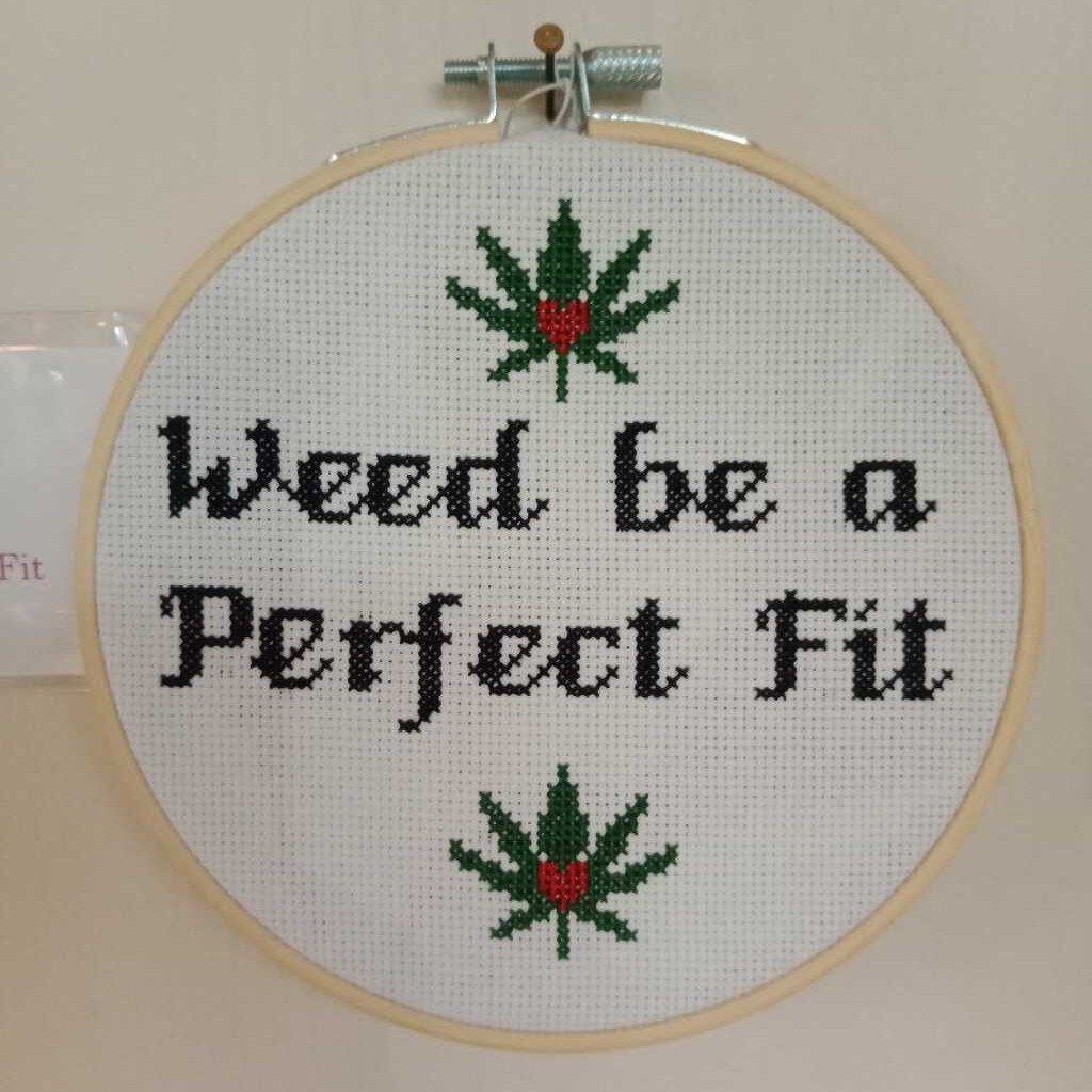 #11 In Stiches by Sara (Weed be a perfect fit)